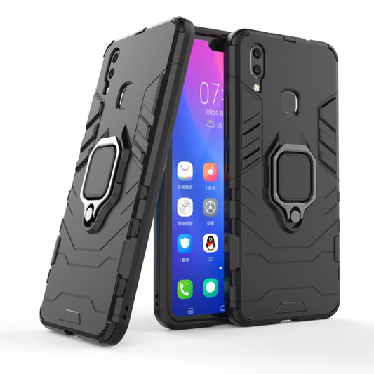 PC + TPU Shockproof Protective Case for Vivo X21, with Magnetic Ring Holder, For Vivo X21