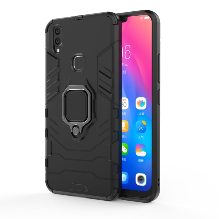 PC + TPU Shockproof Protective Case for Vivo V9, with Magnetic Ring Holder, For Vivo V9