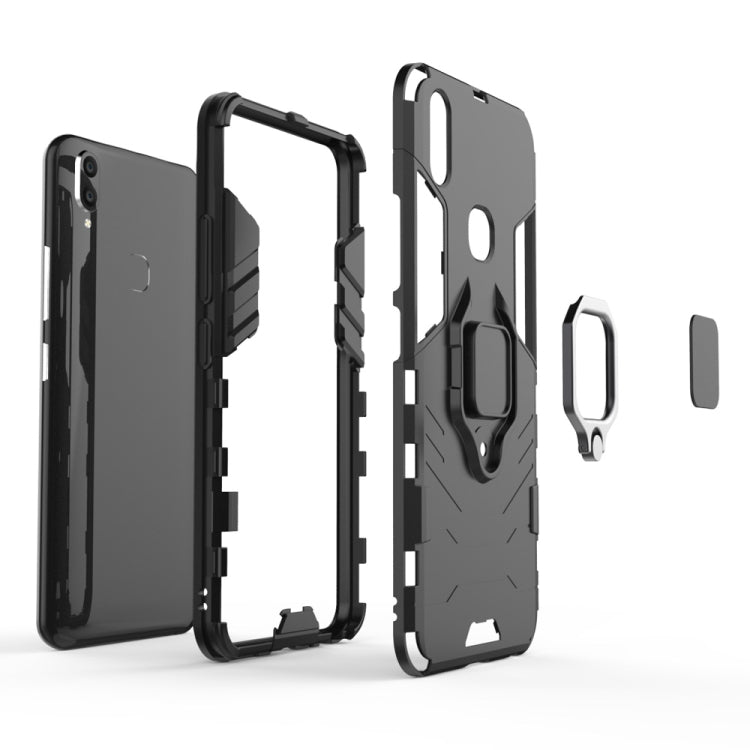 PC + TPU Shockproof Protective Case for Vivo V9, with Magnetic Ring Holder, For Vivo V9