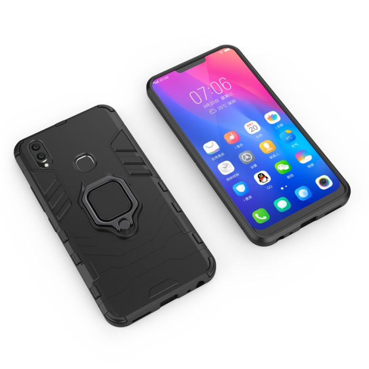 PC + TPU Shockproof Protective Case for Vivo V9, with Magnetic Ring Holder, For Vivo V9