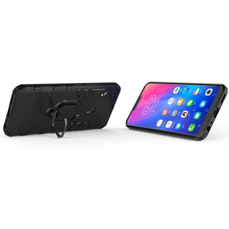 PC + TPU Shockproof Protective Case for Vivo V9, with Magnetic Ring Holder, For Vivo V9