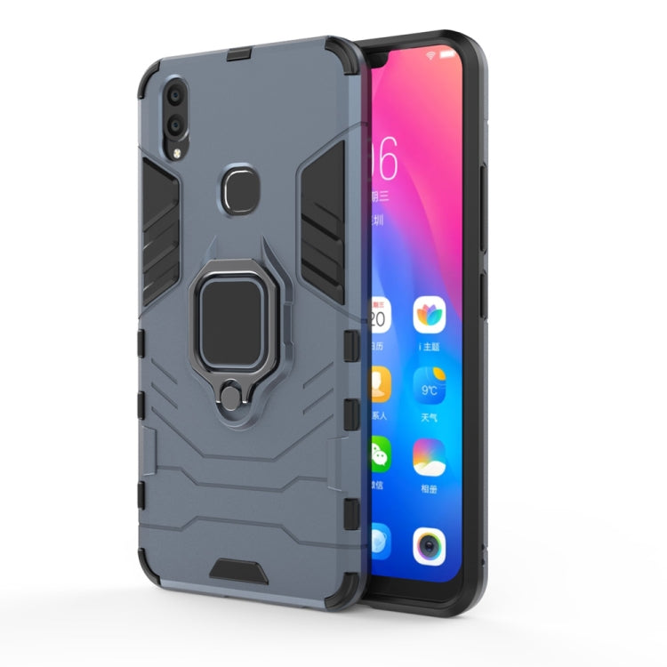 PC + TPU Shockproof Protective Case for Vivo V9, with Magnetic Ring Holder, For Vivo V9