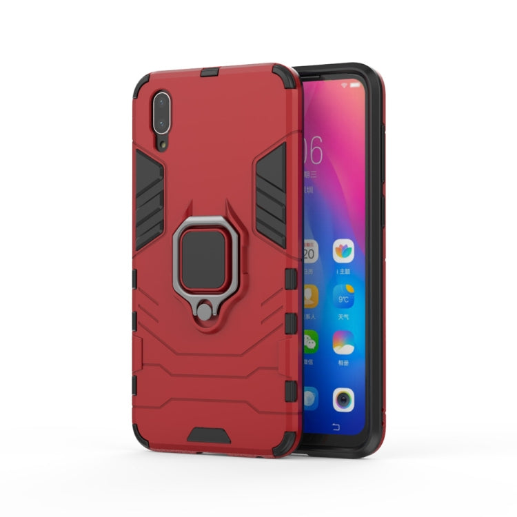 PC + TPU Shockproof Protective Case for Vivo Y97, with Magnetic Ring Holder, For Vivo Y97