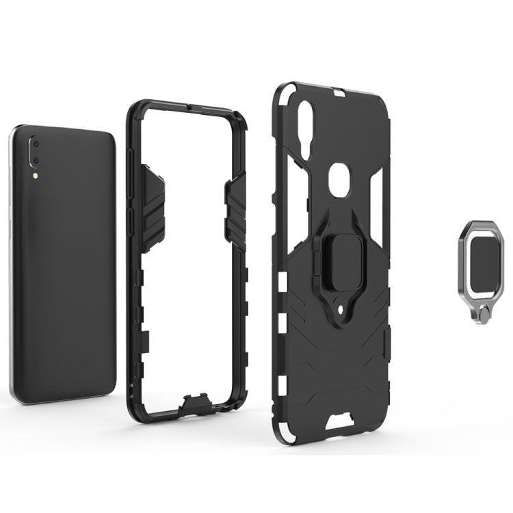 PC + TPU Shockproof Protective Case for Vivo V11i, with Magnetic Ring Holder, For Vivo V11i