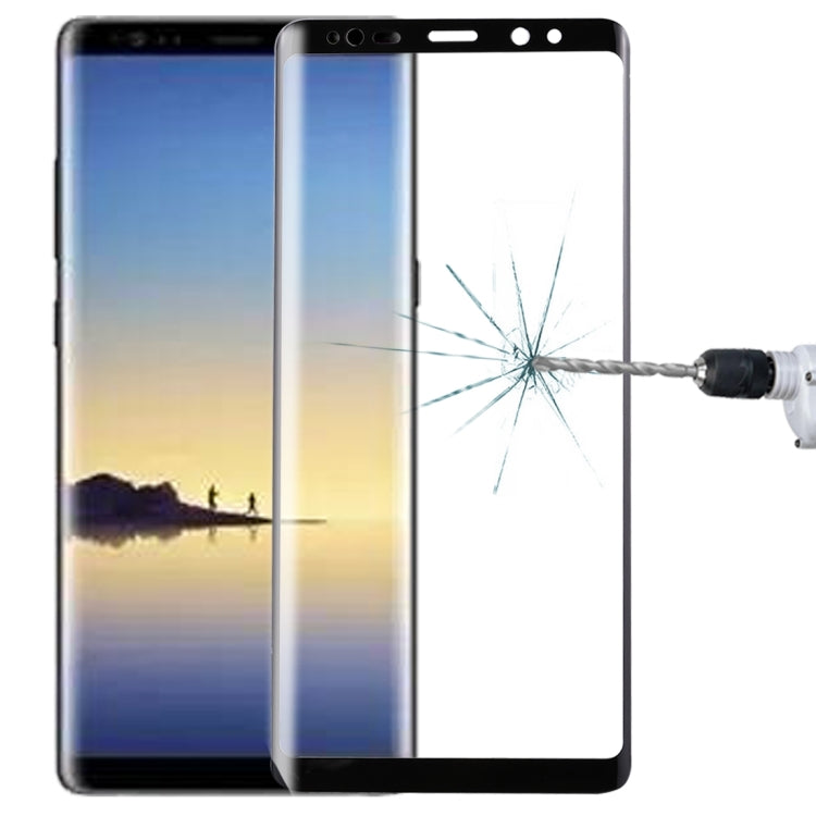 For Galaxy Note 8 0.3mm 9H Surface Hardness 3D Curved Silk-screen Full Screen Tempered Glass Screen Protector, For Galaxy Note 8