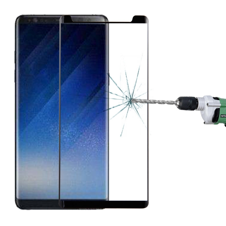 For Galaxy Note 8 0.3mm 9H Surface Hardness 3D Curved Silk-screen Non-full Screen Tempered Glass Screen Protector, For Galaxy Note 8