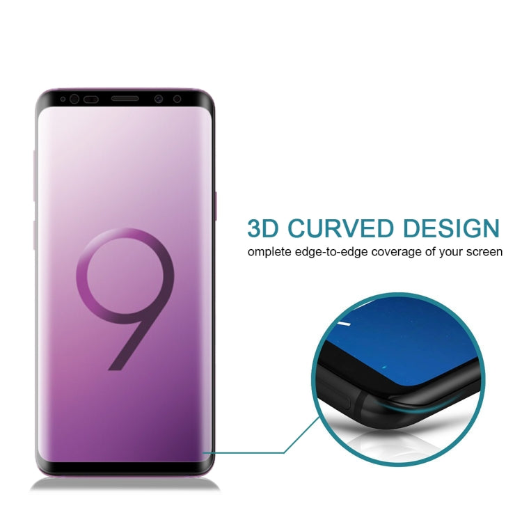 0.3mm 9H Surface Hardness 3D Curved Edge Full Screen Tempered Glass Film for Galaxy Note9, For Galaxy Note9（1 PC）