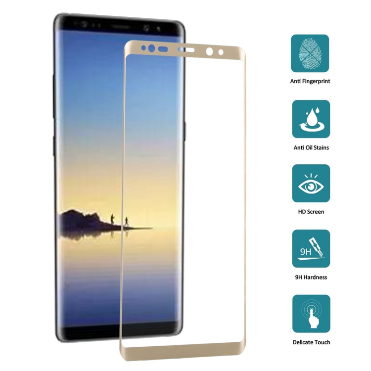 25 PCS For Galaxy Note 8 0.3mm 9H Surface Hardness 3D Curved Silk-screen Full Screen Tempered Glass Screen Protector, For Galaxy Note 8, For Galaxy Note 8 (25 PCS), For Galaxy Note 8, Silk-screen