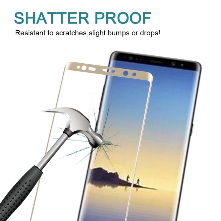 25 PCS For Galaxy Note 8 0.3mm 9H Surface Hardness 3D Curved Silk-screen Full Screen Tempered Glass Screen Protector, For Galaxy Note 8, For Galaxy Note 8 (25 PCS), For Galaxy Note 8, Silk-screen