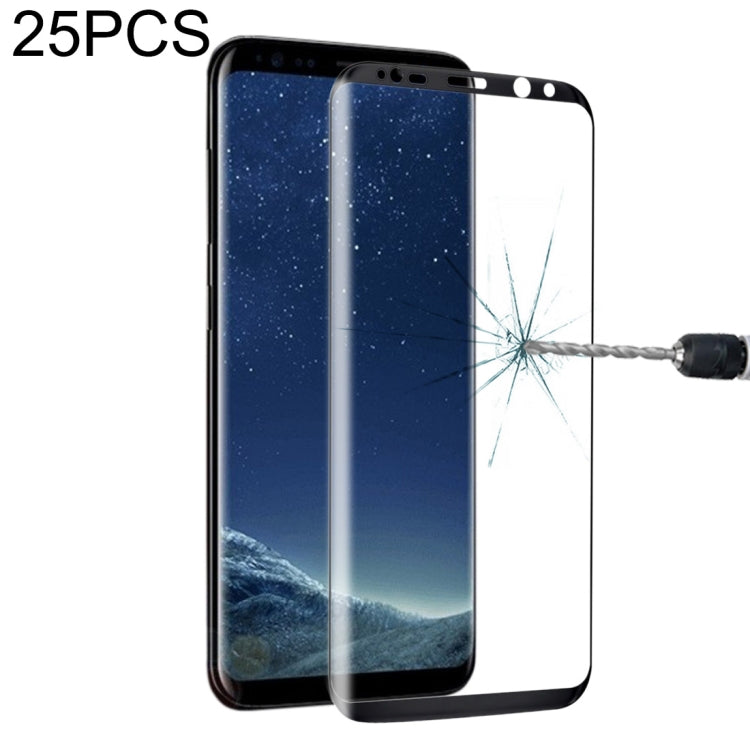 25 PCS Full Screen Tempered Glass Screen Protector For Galaxy S8 / G9500, For Galaxy S8 / G9500