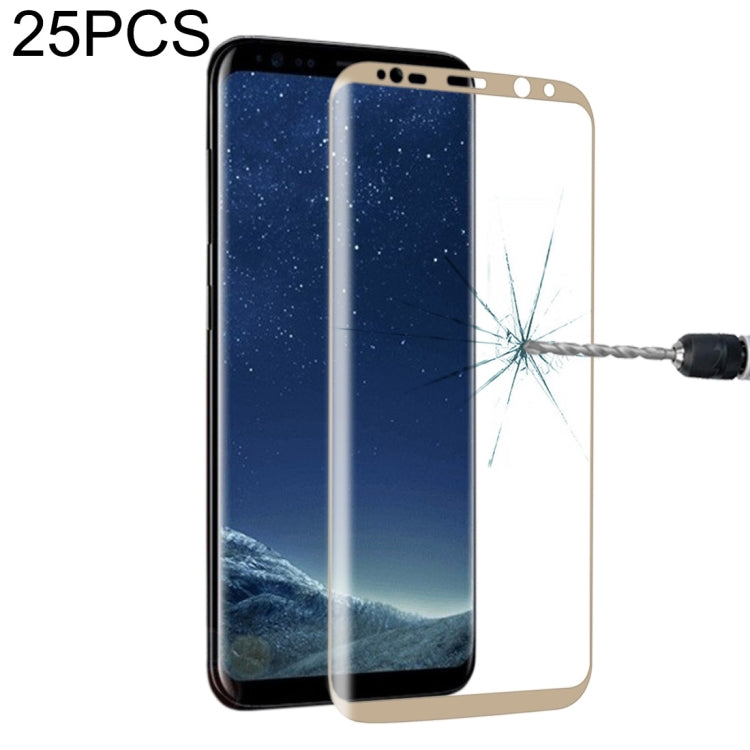 25 PCS Full Screen Tempered Glass Screen Protector For Galaxy S8 / G9500, For Galaxy S8 / G9500