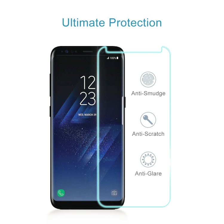 25 PCS For Galaxy S8 / G950 Case Friendly Screen Curved Tempered Glass Film