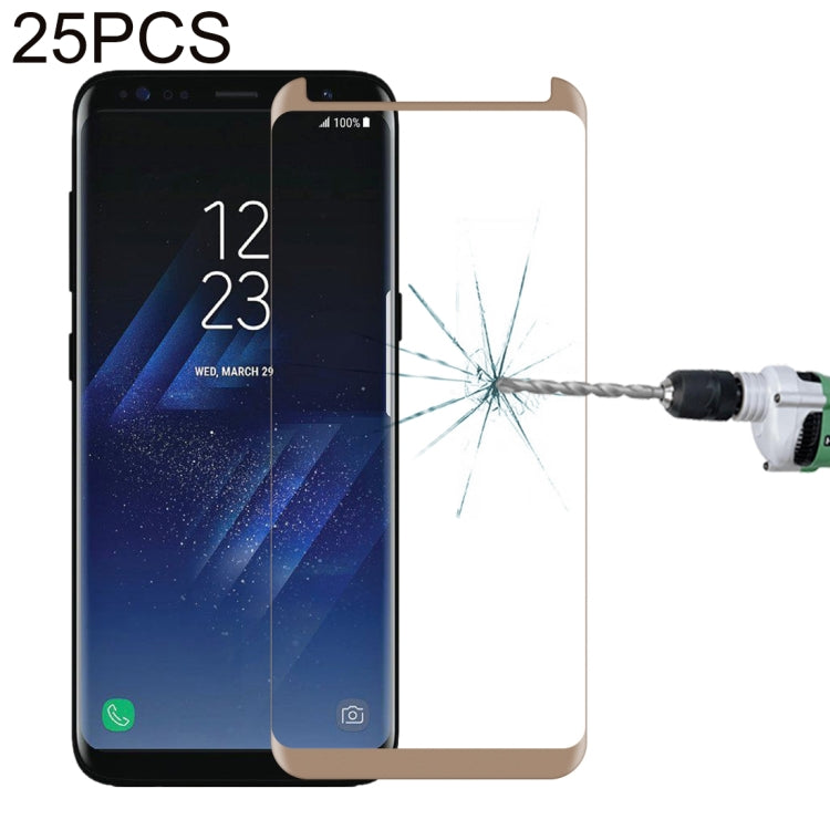 25 PCS For Galaxy S8 Plus / G955 0.26mm 9H Surface Hardness 3D Explosion-proof Non-full Edge Glue Screen Curved Case Friendly Tempered Glass Film, For Galaxy S8 Plus / G955, For Galaxy S8 Plus