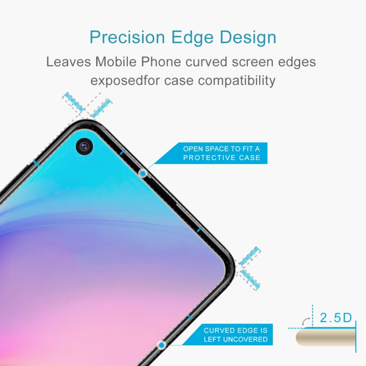 10 PCS 0.26mm 9H 2.5D Explosion-proof Tempered Glass Film for Galaxy A8s, For Galaxy A8s