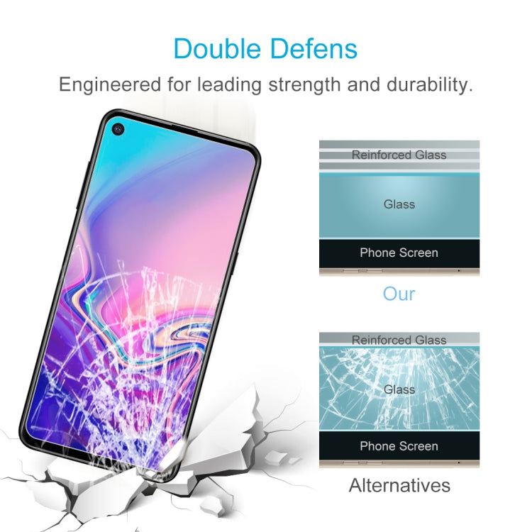 10 PCS 0.26mm 9H 2.5D Explosion-proof Tempered Glass Film for Galaxy A8s, For Galaxy A8s