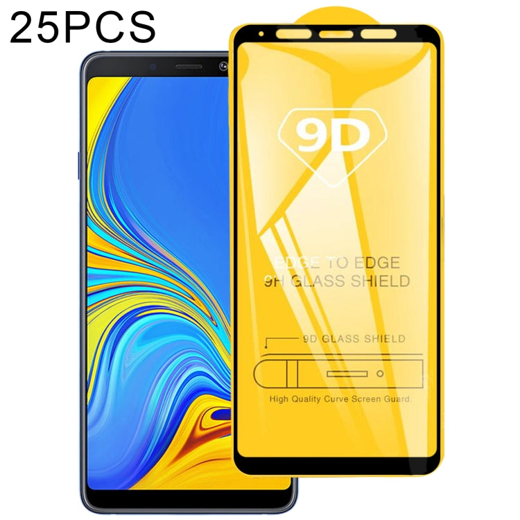 25 PCS Full Glue Full Cover Screen Protector Tempered Glass film for Galaxy A9 (2018), For Galaxy A9 (2018)