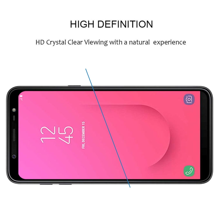 Full Glue Full Cover Screen Protector Tempered Glass film for Galaxy J8 (2018), For Galaxy J8 (2018)