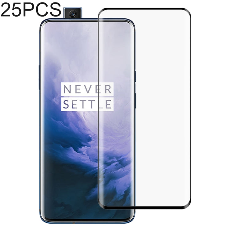 25 PCS 3D Curved Edge Full Screen Tempered Glass Film for OnePlus 7 Pro