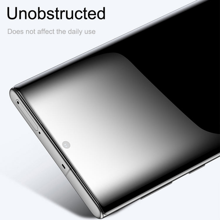 For Galaxy Note 10 3D Curved Edge Glue Curved Full Screen Tempered Glass Film, Fingerprint Unlock Is Supported