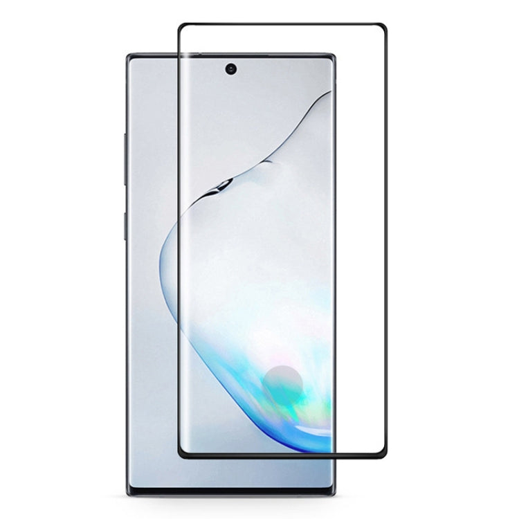 For Galaxy Note 10+ 0.3mm 9H Surface Hardness 3D Curved Edge Glue Curved Full Screen Tempered Glass Film, Fingerprint Unlock Is Supported, For Galaxy Note 10+ (1 PC), For Galaxy Note 10+ (1 PC)