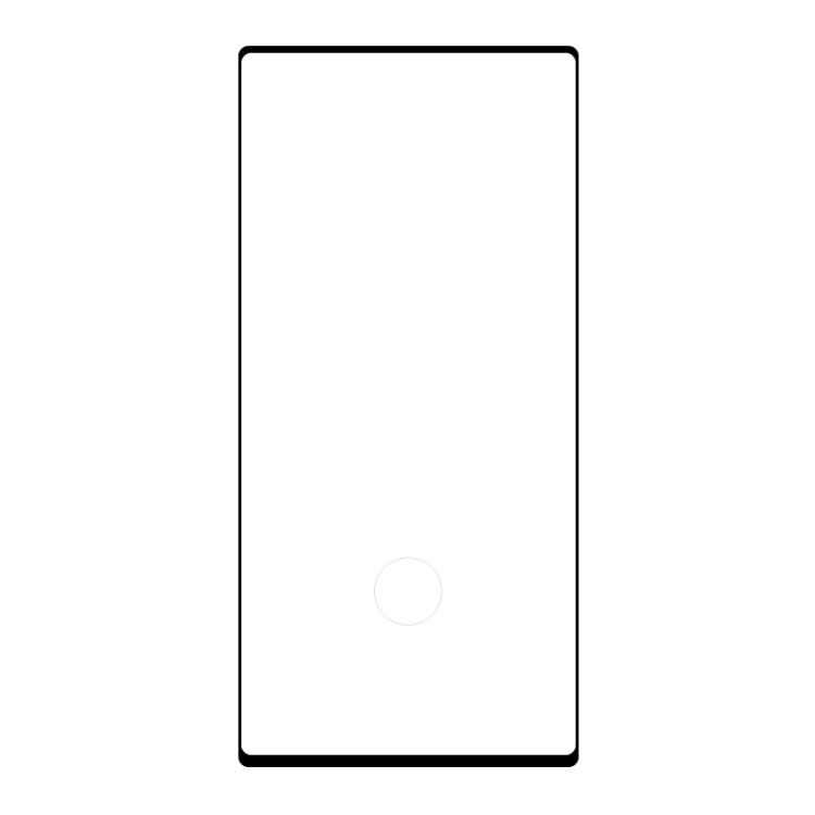 For Galaxy Note 10+ Full Glue 3D Curved Edge Tempered Glass Film, Fingerprint Unlock Is Supported
