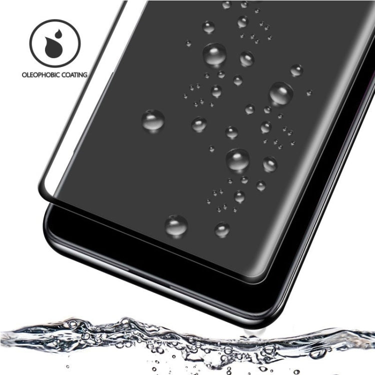 For Galaxy Note 10+ Full Glue 3D Curved Edge Tempered Glass Film, Fingerprint Unlock Is Supported