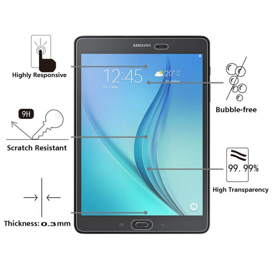 0.3mm 9H Full Screen Tempered Glass Film for Galaxy Tab A Plus 9.7 / P550, For P550 (1pc)