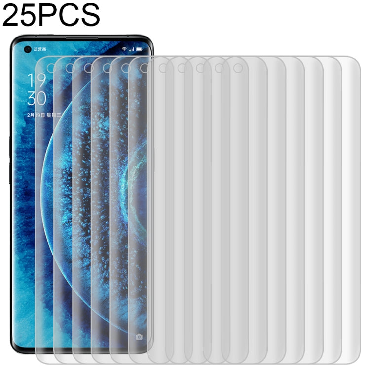 25 PCS For OPPO Find X2 Pro 9H HD 3D Curved Edge Tempered Glass Film (Black), For OPPO Find X2 Pro(25 PCS), For OPPO Find X2 Pro(Black)(25 PCS)