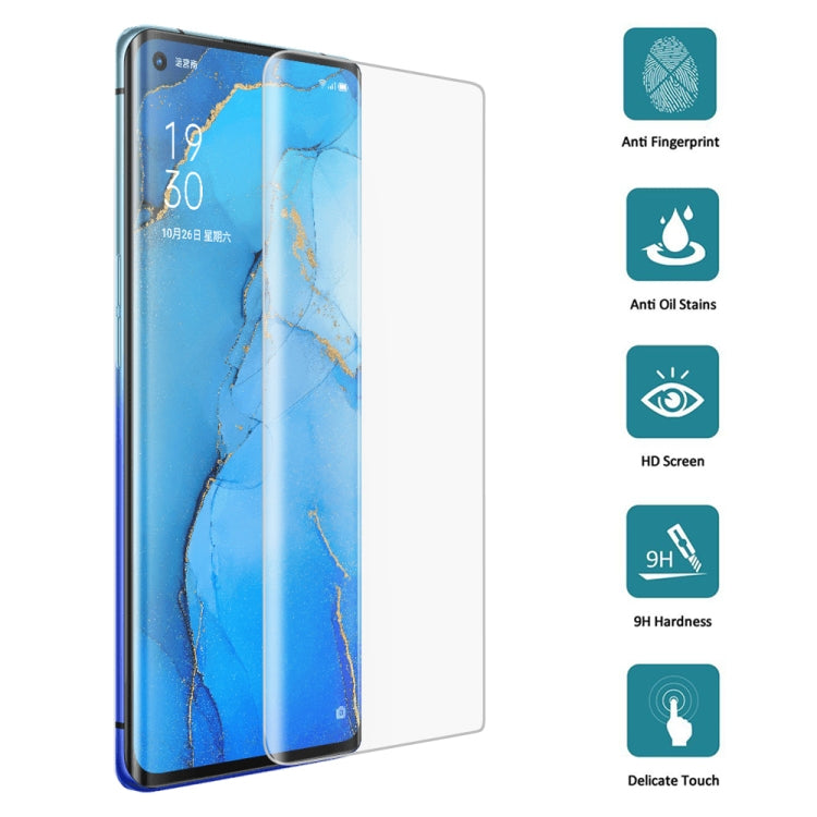 25 PCS For OPPO Reno3 Pro 9H HD 3D Curved Edge Tempered Glass Film (Transparent), For OPPO Reno3 Pro(25 PCS), For OPPO Reno3 Pro(Black)(25 PCS)