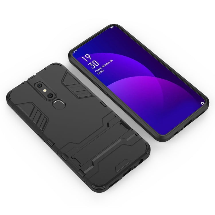 Shockproof PC + TPU Case for OPPO F11 Pro, with Holder, For OPPO F11 Pro