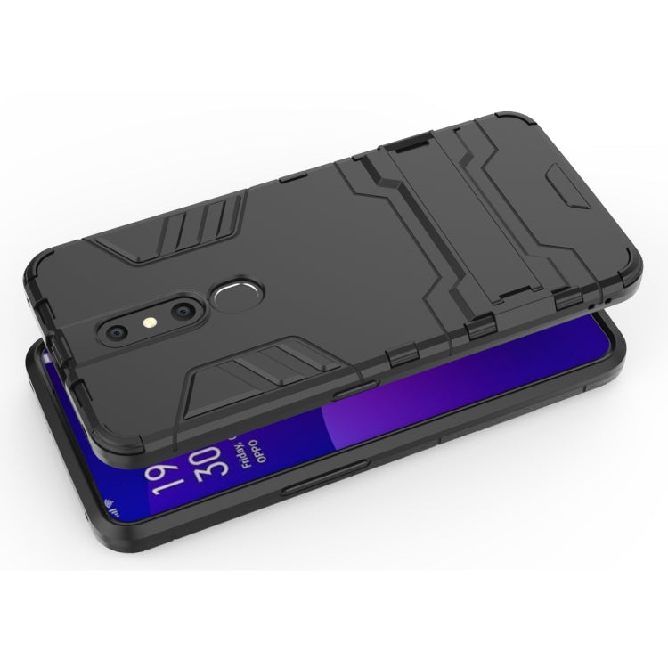 Shockproof PC + TPU Case for OPPO F11 Pro, with Holder, For OPPO F11 Pro