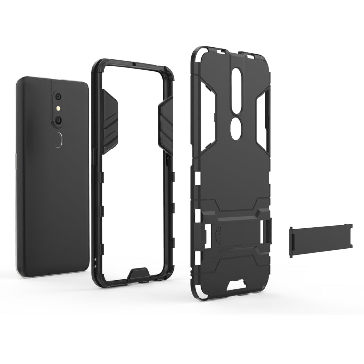 Shockproof PC + TPU Case for OPPO F11 Pro, with Holder, For OPPO F11 Pro