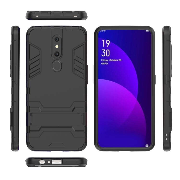 Shockproof PC + TPU Case for OPPO F11 Pro, with Holder, For OPPO F11 Pro