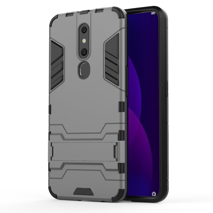 Shockproof PC + TPU Case for OPPO F11 Pro, with Holder, For OPPO F11 Pro