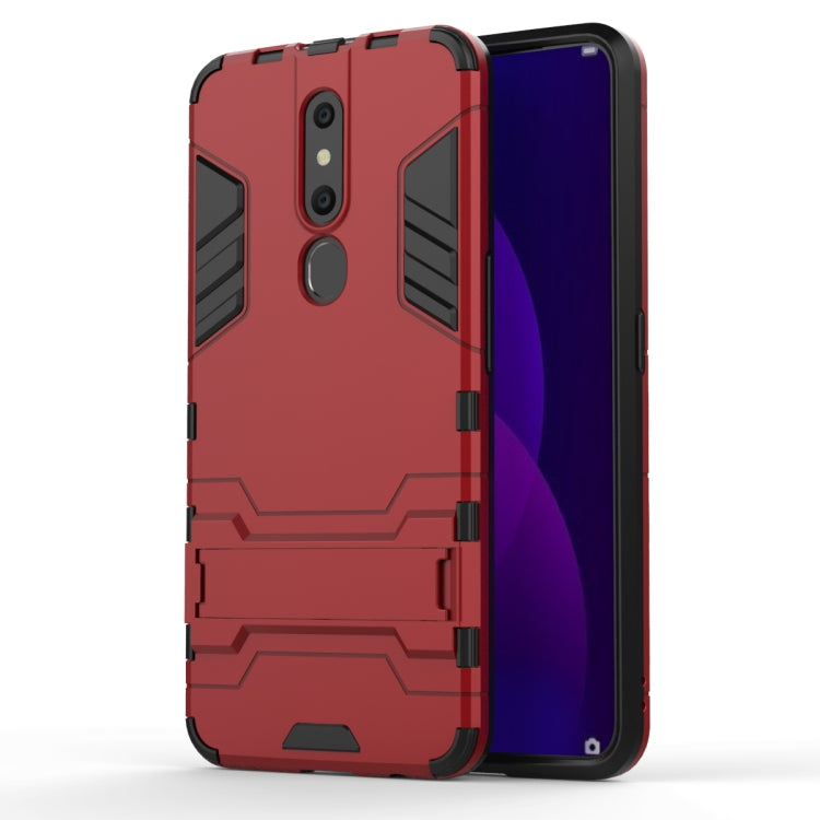 Shockproof PC + TPU Case for OPPO F11 Pro, with Holder, For OPPO F11 Pro