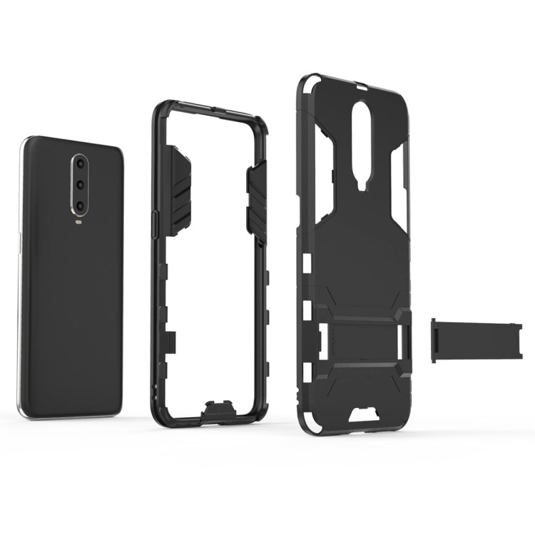 Shockproof PC + TPU  Case for OPPO R17 Pro, with Holder, For OPPO R17 Pro, For OPPO R17 Pro, wit