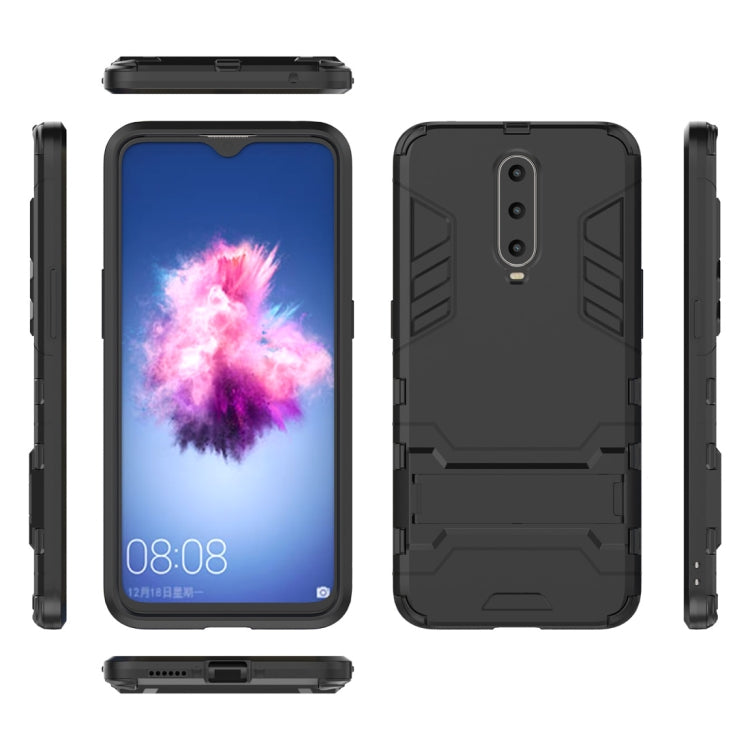 Shockproof PC + TPU  Case for OPPO R17 Pro, with Holder, For OPPO R17 Pro, For OPPO R17 Pro, wit