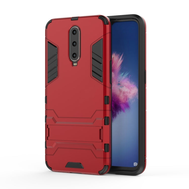 Shockproof PC + TPU  Case for OPPO R17 Pro, with Holder, For OPPO R17 Pro, For OPPO R17 Pro, wit