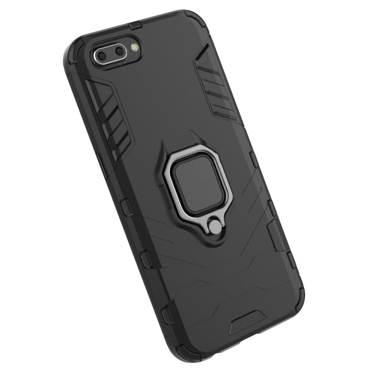 PC + TPU Shockproof Protective Case for OPPO R11, with Magnetic Ring Holder, For OPPO R11