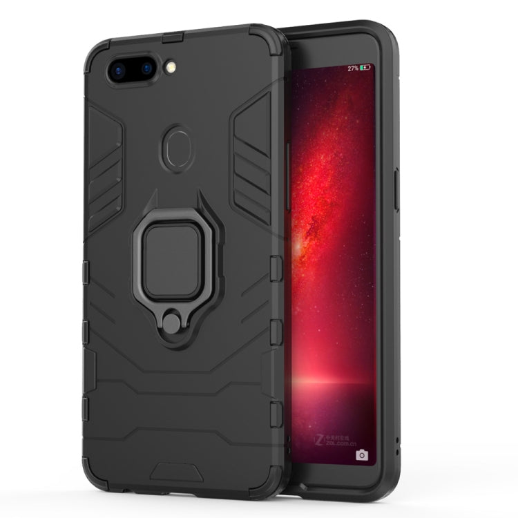 PC + TPU Shockproof Protective Case for OPPO R11s, with Magnetic Ring Holder, For OPPO R11s