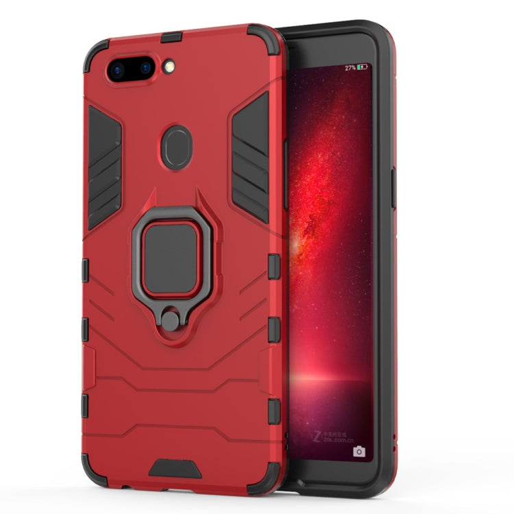 PC + TPU Shockproof Protective Case for OPPO R11s, with Magnetic Ring Holder, For OPPO R11s