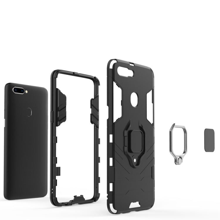 PC + TPU Shockproof Protective Case for OPPO R11s Plus, with Magnetic Ring Holder, For OPPO R11s Plus