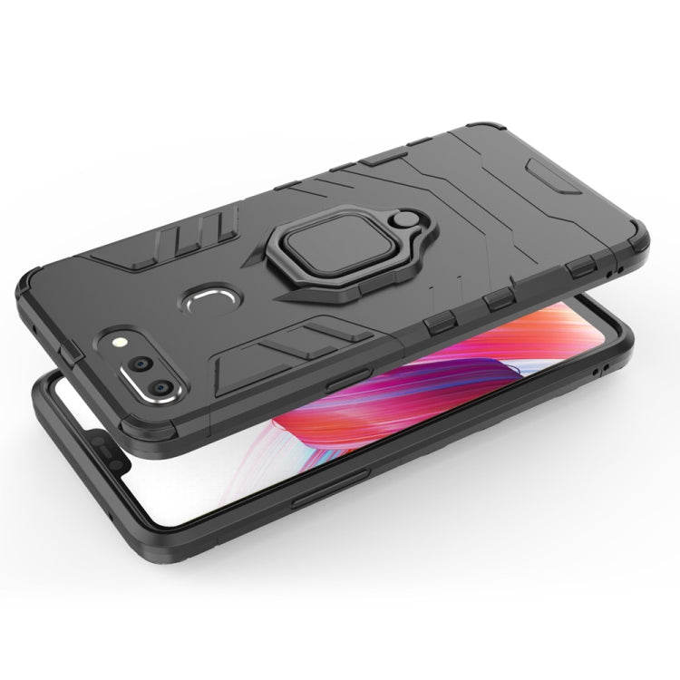 PC + TPU Shockproof Protective Case for OPPO R15 Pro, with Magnetic Ring Holder, For OPPO R15 Pro