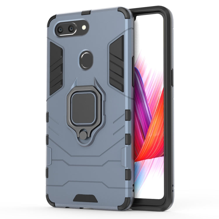 PC + TPU Shockproof Protective Case for OPPO R15 Pro, with Magnetic Ring Holder, For OPPO R15 Pro