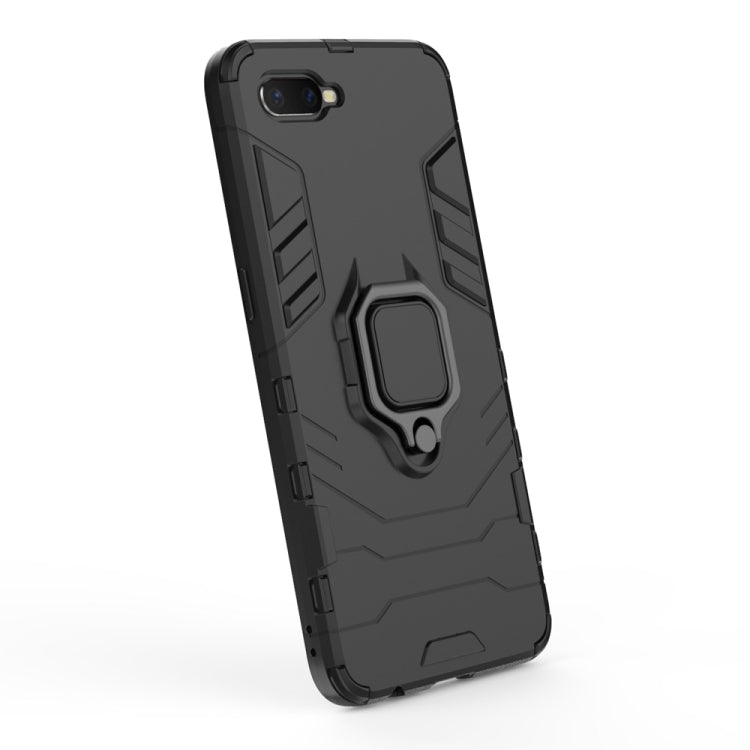 PC + TPU Shockproof Protective Case for OPPO K1, with Magnetic Ring Holder, For OPPO K1