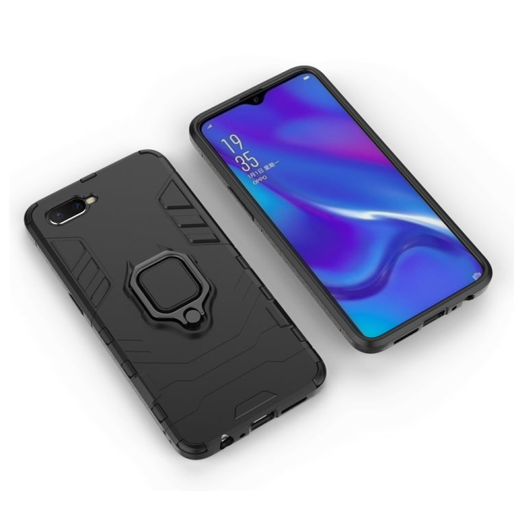 PC + TPU Shockproof Protective Case for OPPO K1, with Magnetic Ring Holder, For OPPO K1