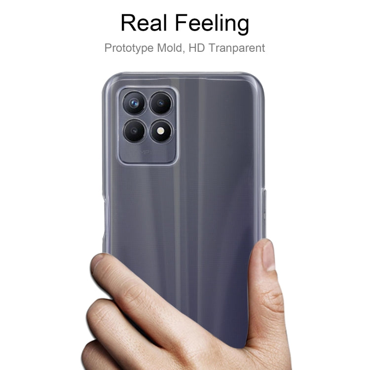 For OPPO Realme 8i 0.75mm Ultra-thin Transparent TPU Soft Protective Case, For OPPO Realme 8i