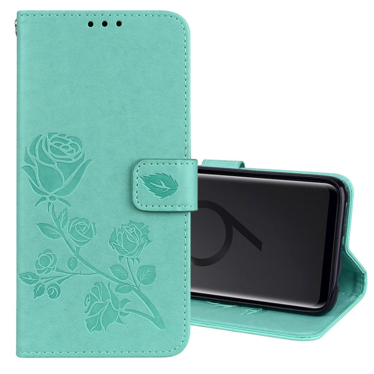 Rose Embossed Horizontal Flip Environmental PU Leather Case with Holder &amp; Card Slots &amp; Wallet for Galaxy S9+, For Galaxy S9+, For Samsung Galaxy S9+