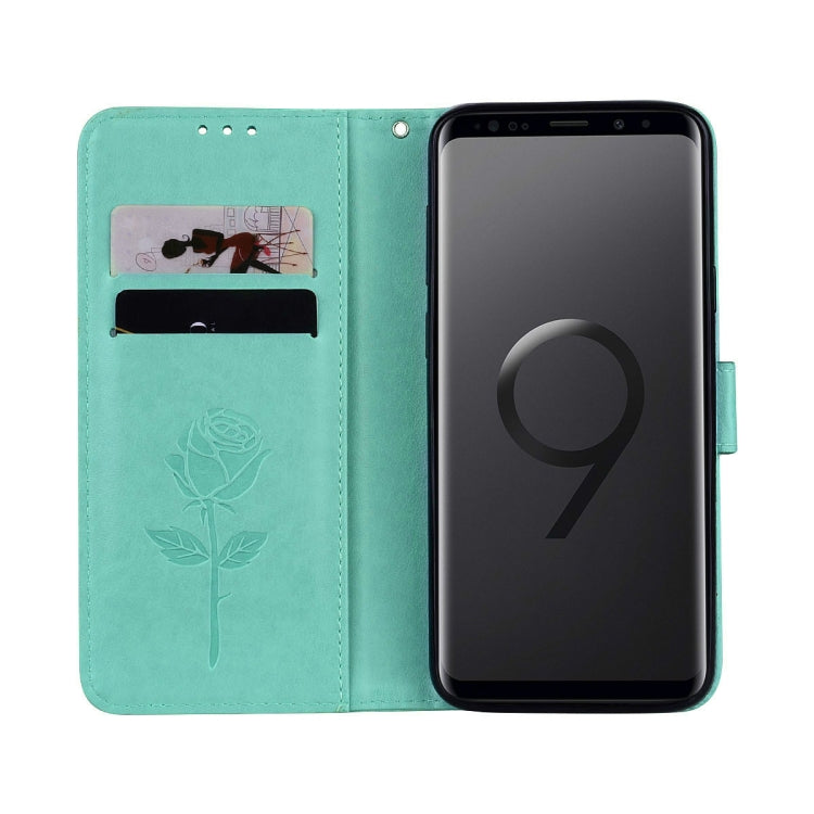 Rose Embossed Horizontal Flip Environmental PU Leather Case with Holder & Card Slots & Wallet for Galaxy S9+, For Samsung Galaxy S9+