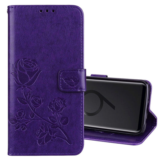 Rose Embossed Horizontal Flip Environmental PU Leather Case with Holder & Card Slots & Wallet for Galaxy S9+, For Galaxy S9+, For Samsung Galaxy S9+